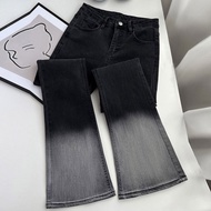 seluar jeans perempuan seluar bootcut woman jeans women Gradient Design Micro Flare Jeans - Women's 