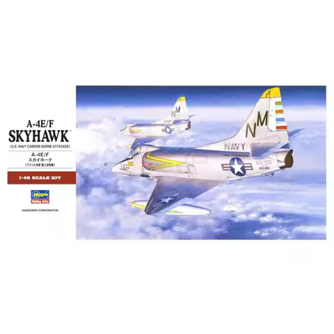 HASEGAWA HA07221 1/48 A-4E/F Skyhawk Attack Aircraft Assembly Model Kit