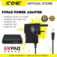 EVPAD 3S 3SMY 3PLUS 3MAX 5S 5P 5X 6P 10S 10P 3 PIN AC POWER CHARGER - 3 MONTHS WARRANTY