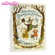 Milu ผจญภัย Critters เท้าเปล่า ABC ปกแข็งสมุดวาดภาพระบายสีสำหรับเด็กหนังสือภาษาอังกฤษเดิม