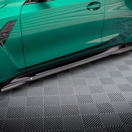 BMW M3 Sedan / Touring G80 / G81 Maxton Design Dry Carbon Fiber Side Skirts