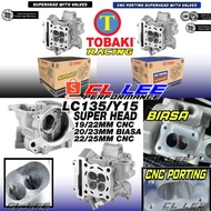 TOBAKI HEAD RACING LC135 / Y15 19/22MM 20/23MM 22/25MM CNC PORTING CL LEEESR MOTOR RED LEO  19 22 20