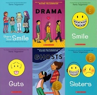 Raina Telgemeier Series Smile/Sisters/Ghosts/Drama/Guts/Share Your Smile6 Books