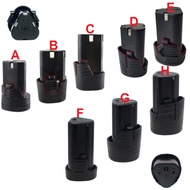 Replacement spare battery case for 12V drill batteries of all types with 3 triangle pins A B C D E