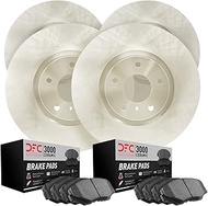 Dynamic Friction Company Front Rear Brake Rotors with 3000 Series Ceramic Brake Pads 6304-76027