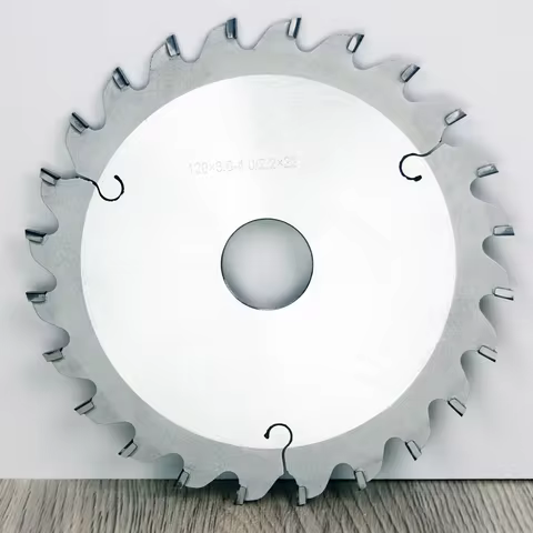 120mm PCD Diamond Conical Scoring Saw Blade for MDF Melamine Particleboard Chipboard Cutting on Beam
