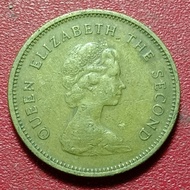 koin Hongkong 50 Cents - Elizabeth II (2nd portrait) 1977-1980 (1977)