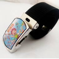 Kids Buckle Boys' Belt/ with Kiko Cartoon Motif Kids' Belt/