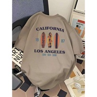 UM  Oversize T-Shirt Cotton1 Fabric "I'M OK Cat" Pattern Premium Grade Round Neck Comfortable To Wea