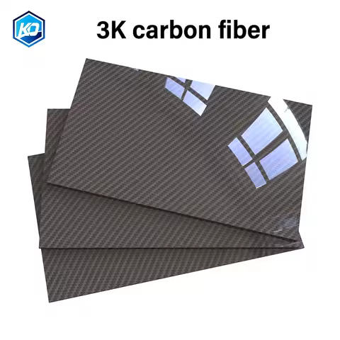 0.25-5MM 95X245mm 3K Surface Twill Matte Glossy Carbon Plate Panel Sheets High Composite Hardness Ma