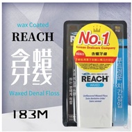 Hong Kong Purchase REACH Waxy Dental Floss 183M Clean Flat Floss Stick Micro Wax Care Teeth New Date