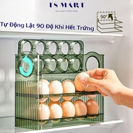 Smart 3-Tier Egg Tray, 30-Egg Egg Tray, Luxurious and Convenient Design, Safe PET Plastic with Time 
