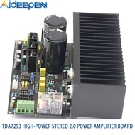 Aideepen บอร์ดขยายกำลังสูง TDA7293พาวเวอร์บอร์ดขยายสัญญาณเสียงสูงสเตอริโอสองช่องสัญญาณ2.0อุปกรณ์ขยาย