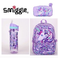 Smiggle School Bag /Smiggle Backpack /Purple Flora Unicorn