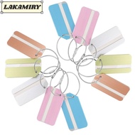 LAKAMIRY 10Pcs Baggage Luggage Suitcase Tag, Colorful Aluminum Alloy Baggage Tags, Durable Privacy P
