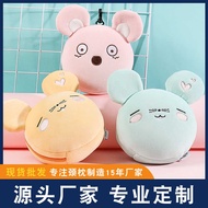 Eye Mask Pillow Storage Eye Mask Bag Headrest Travel Pillow Multifunctional Two-in-One Neck Pillow