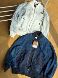 外國預訂 2色選 the north face UE系列 刺繡logo 拉鍊口袋 牛仔布 外套