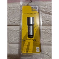 Mobile Kiosk Usb Car Charger 2 Port + Type C