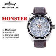 Heimdallr Monster Diver men Watch Frost Blue Dial Sapphire Crystal NH35 Automatic Mechanical 200m Wa