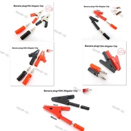 4Pcs/Set 4MM Banana Plug 5A 10A 20A 50A Alligator crocodile Clip Connector Jack Musical Sound Audio 