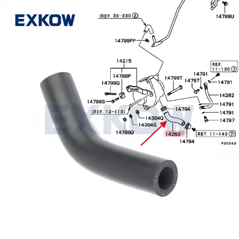Alternator Vacuum Pump Oil Return Hose for Mitsubishi L200 Triton K64 K74 Montero Pajero Sport Nativ