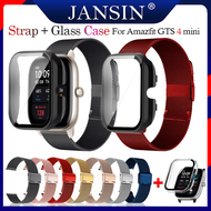 สาย+เคส สำหรับ Amazfit GTS 4 Mini สาย gts 4mini สายรัดสแตนเลสของ สร้อยข้อมือสายรัดข้ for amazfit gts