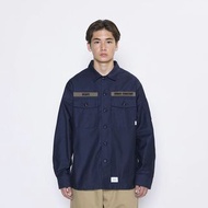 wtaps 20aw buds ls cotton satin bdu shirt jungle cargo size s navy tet