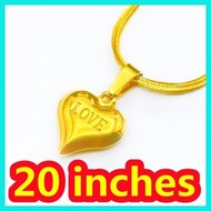 ◐ ◬ Heart Necklace For Women 18K Gold Plated Necklace For Women Stainless Kwintas Heart Pendant For