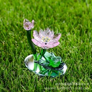 Creative New Chinese Style Gifts Crystal Lotus Frog Decorations Home Decorations Holiday Gifts EUMV
