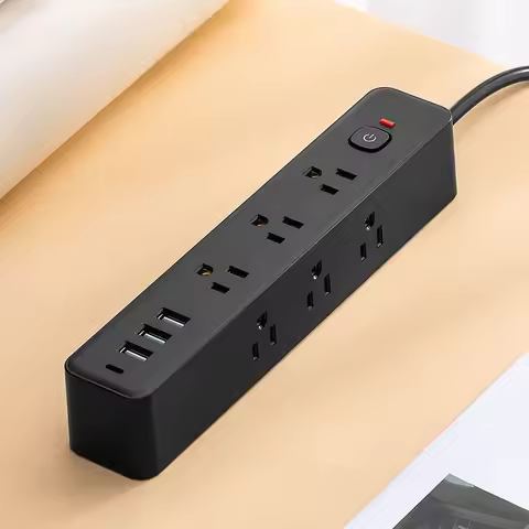 New Power Multi Tap Universal Plug US with USB PD Fast Charge Patch Board with Double Side Socket1.5