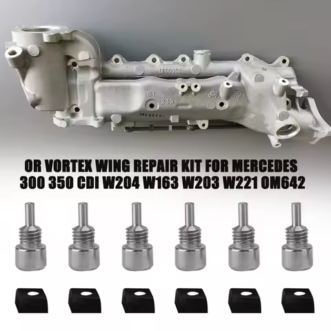 6/12PCS Vortex Wing Swirl Flap Repair Kit For Mercedes 300 350 CDI W204 W163 W203 W221 OM642