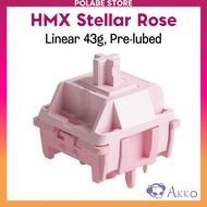 Akko Mirror Linear switch bàn phím cơ Polabe Store Akko Stellar Rose HMX Switch