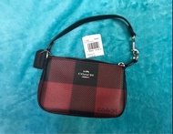 Coach Nolita 15 with Buffalo Plaid Print, bag,handbag,加長鏈可作斜揹/咩袋，wallet,銀包，with card case,有卡位，散紙包，co