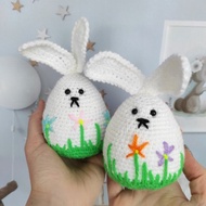 復活節兔子玩具套裝，復活節裝飾品，復活節毛絨玩具