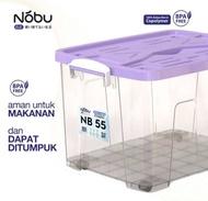 NOBU Container Box 55 Liter + 4 Roda