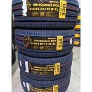 215/45/17 Continental UltraContact UC6 Tyre Tayar