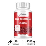 Red Yeast Rice with Coenzyme Q10 Supplement - Advanced Healthy Heart Formula for Men and Women