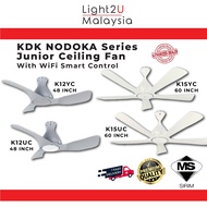 (NEW) KDK Nodaka Series KDK K12YC&amp;K15YC/K12UC&amp; K15UC 60" Junior Ceiling Fan With Wifi Smart Control