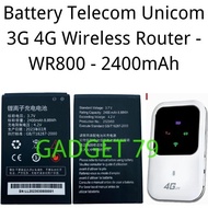 Battery 2400MAH WR800 Telecom Unicom 3G 4G Wireless Router - WR800 -2400mAh BATERRIES