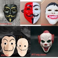 nineshop Vendetta Halloween Cosplay Fancy Dressing V Mask Guy Fawkes