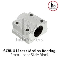 SC8UU Linear Motion Ball Bearing Slide Bushing / Bearing