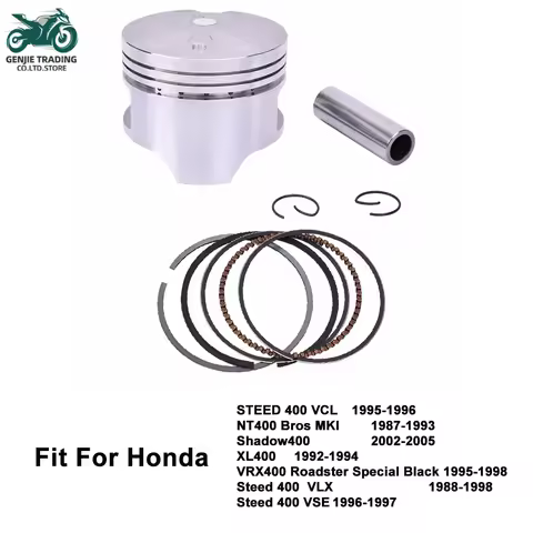 64mm 64.25mm 64.5mm STD +25 +50 Motorcycle Engine Piston Rings Kit Set For Honda STEED400 NT400 Shad