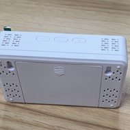 Tuya WiFi Smart Desktop Clock with Alarm Calendar Thermometer Hygrometer CO Detector LCD Display for