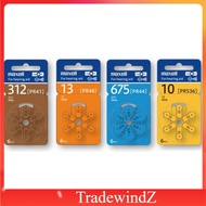 【Maxell Japan】Hearing Aid Batteries Battery Zinc-Air Size 13 / 10 / 312 / 675 Bateri Alat Pendengar 