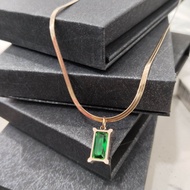 Kalung Pipih Gold Titanium / Kalung Wanita Model Terbaru / Kalung Wanita Korean Style