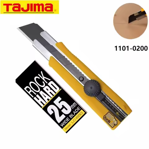 TAJIMA 1101-0200 Wallpaper Knife Wallpaper Blade Art Knife Holder 25mm Large Heavy duty Stainless St