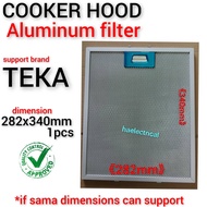 Cooker Hood Aluminium Filter 28.2cm X 34cm Support Brand TEKA