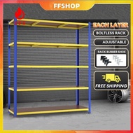 【FFS】Adjustable 4/5 Tier Boltless Rack Bertingkat Rak Besi Rak Dapur Rack Shelf Rack Kitchen Store S