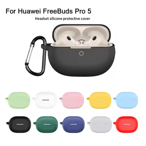 Soft Silicone Cover for Huawei Freebuds Pro 5 Headset Full Protective Case Dustproof Shockproof for 