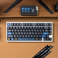 Interstellar Keycaps 153 Keys Foggy transparent Black blue Keycap set for Mechanical Keyboard